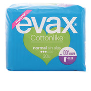pensos higiénicos cottonlike normal evax 20 un