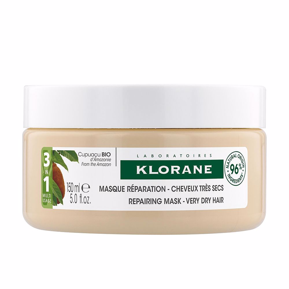Klorane Cupuaçu BIO Máscara Reparação 3 em 1 cabelo muito seco e danificado 150ml
